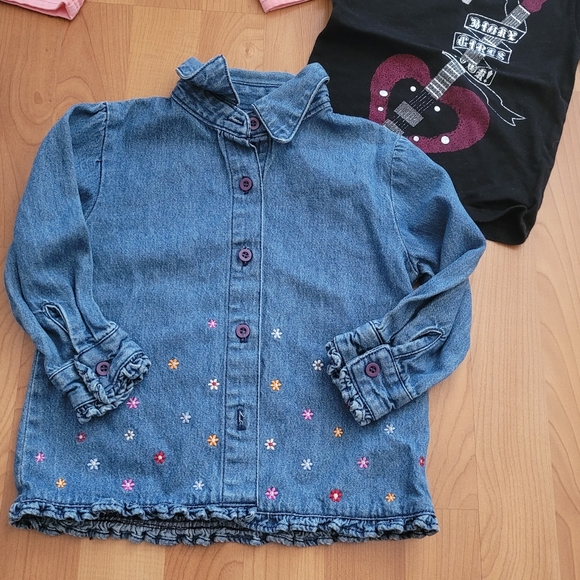 Mini Boden, Old Navy, Champion Girls 2T Clothes Tops Shirts Shorts Lot Of 8 - Picture 12 of 14